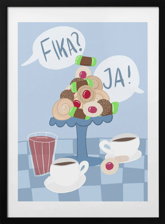 Swedish Fika Delight - Art Print by Athene Fritsch