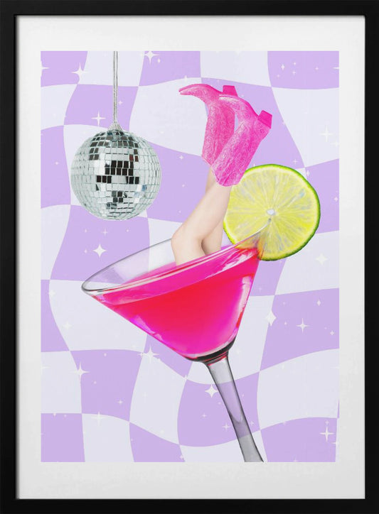 Disco Drink Delight - Art Print by Athene Fritsch