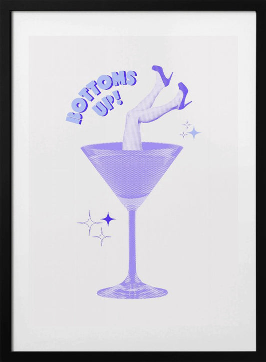 Cocktail Glam Dive - Art Print by Athene Fritsch