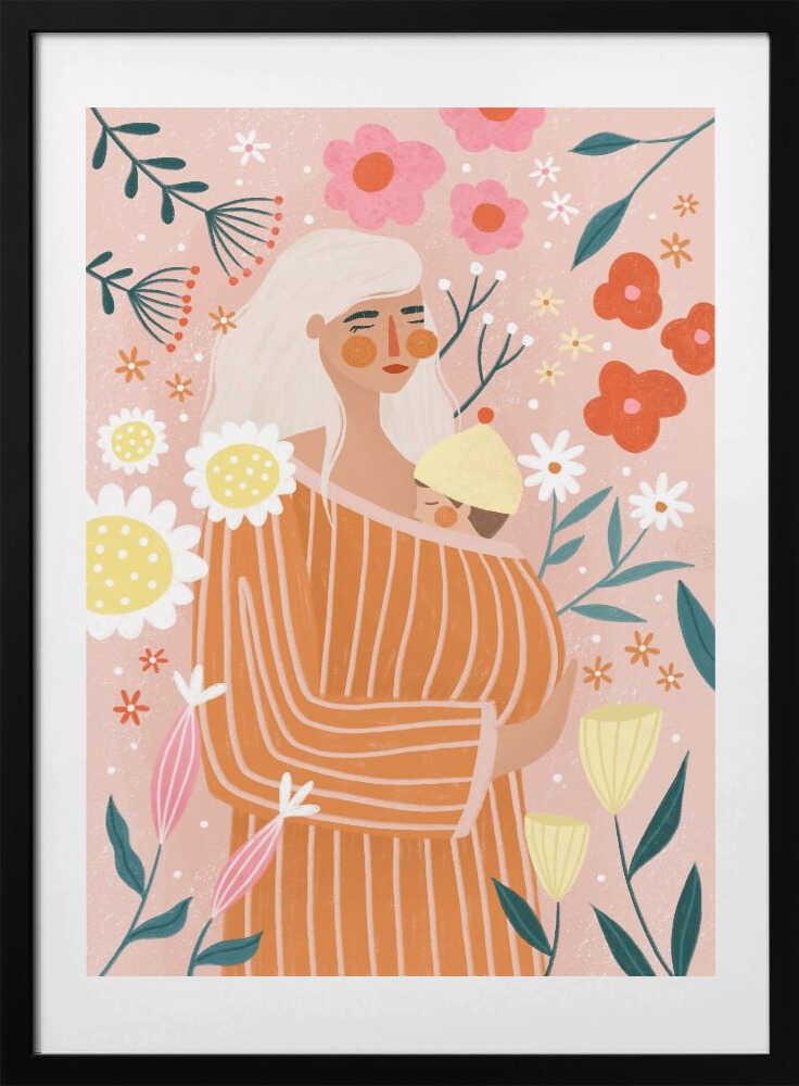 Blooming Motherhood - Art Print by Bea Müller