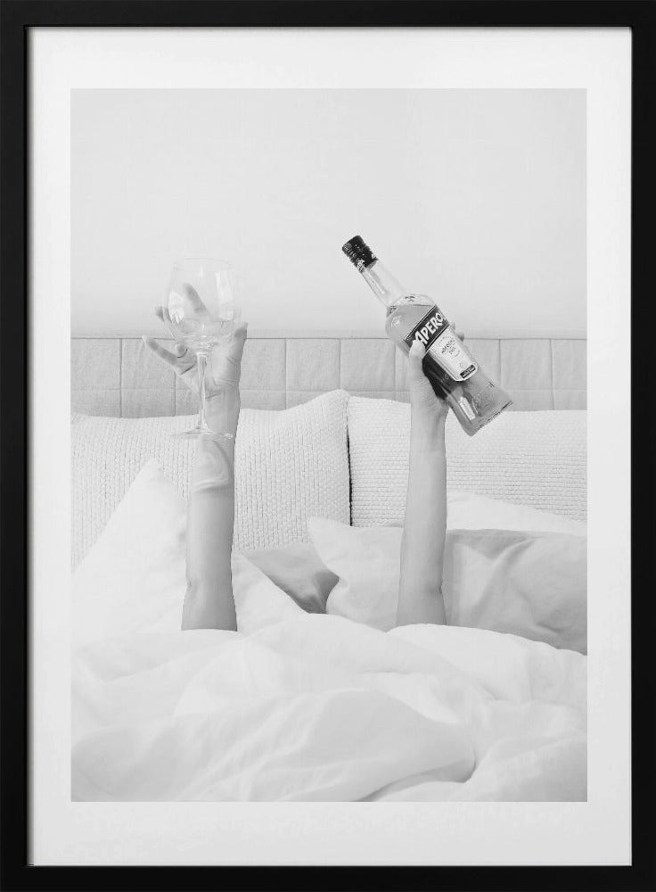 Aperol In Bed Low Key - Art Print by Pictufy Studio III