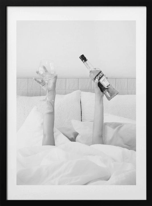 Aperol In Bed Low Key - Art Print by Pictufy Studio III
