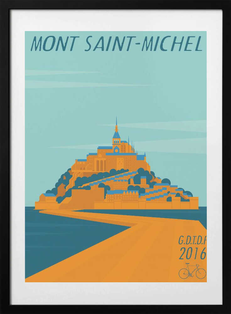 Mont Saint Michel - Art Print by Wyatt 9 Travel Poster