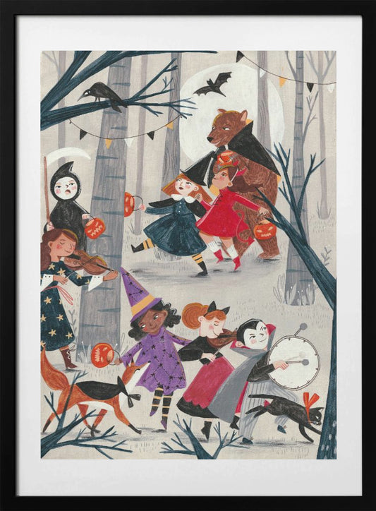Halloween parade - Art Print by Caroline Bonne Müller