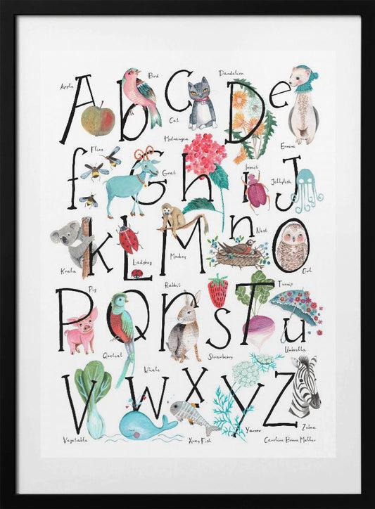 ABC illustration - Art Print by Caroline Bonne Müller
