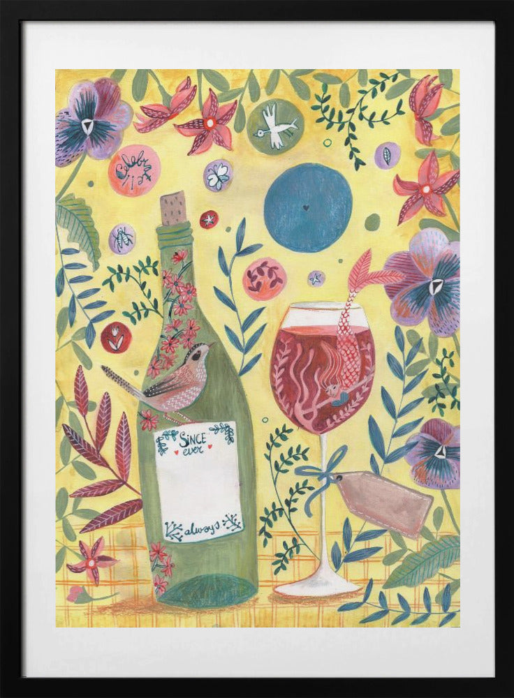 Mermaid Wine - Art Print by Caroline Bonne Müller