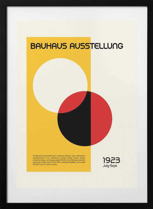 Bauhaus Ausstellung - Art Print by Retrodrome Exhibition Poster
