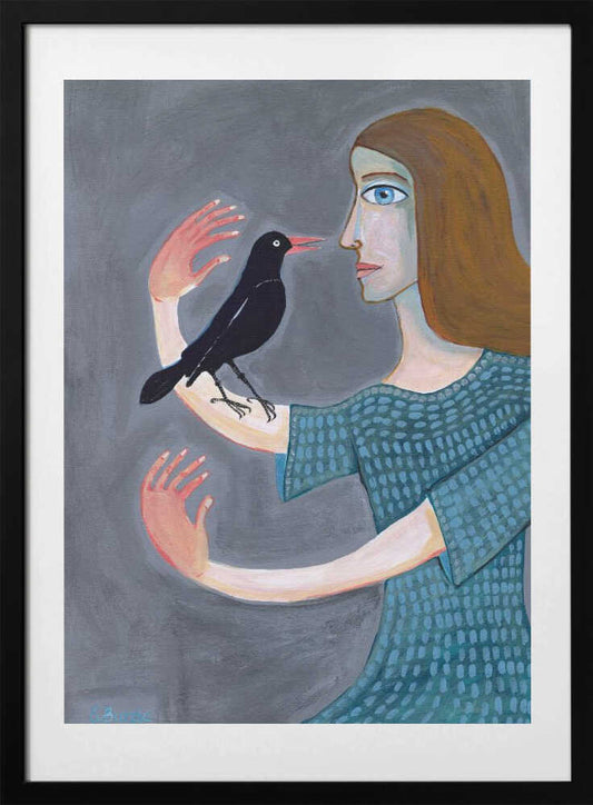 Lady with two left hands - Art Print by Sharyn Bursic