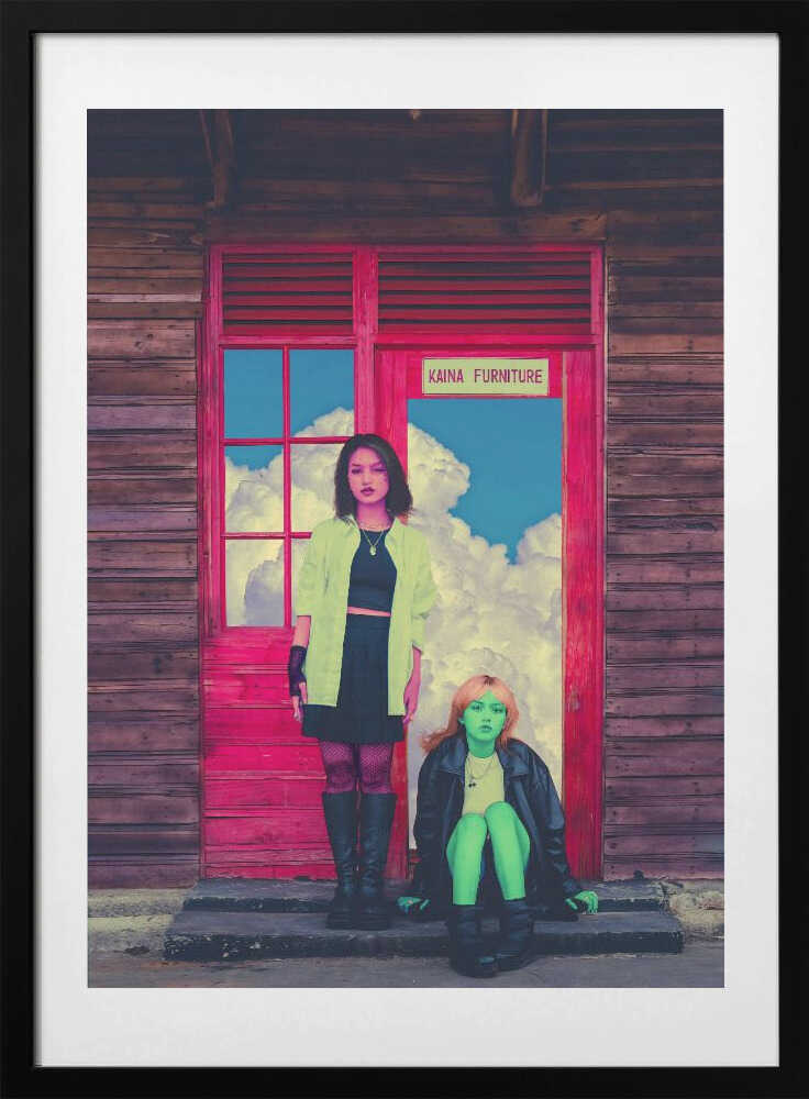 Pink &amp; Green - Art Print by CosmoZach