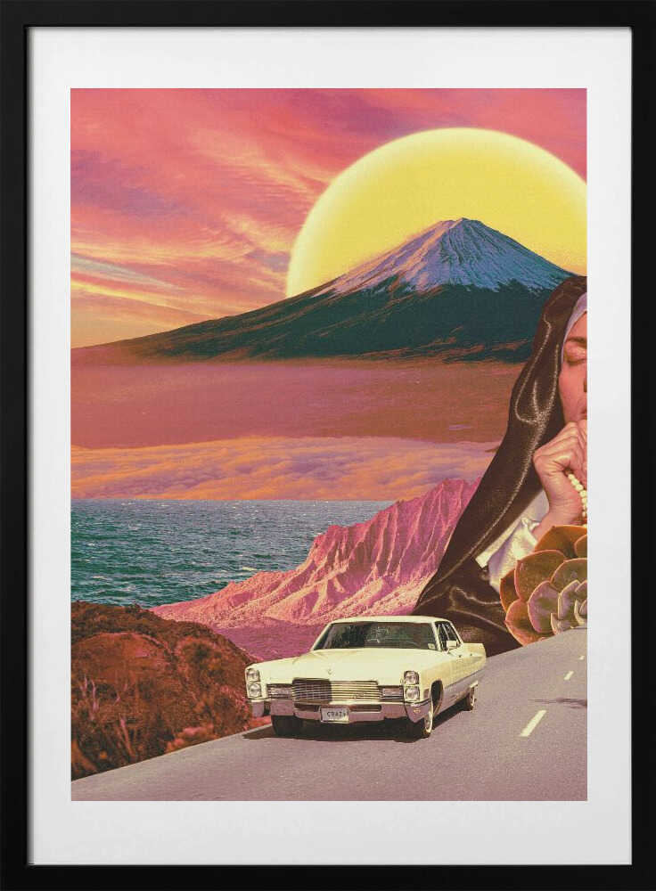 Retro Landscape Collage - Art Print by CosmoZach
