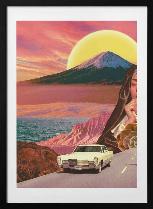 Retro Landscape Collage - Art Print by CosmoZach