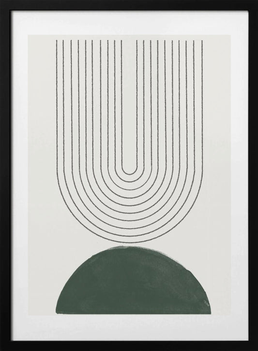 Green Mid Century Modern No.5 - Art Print by THE MIUUS STUDIO