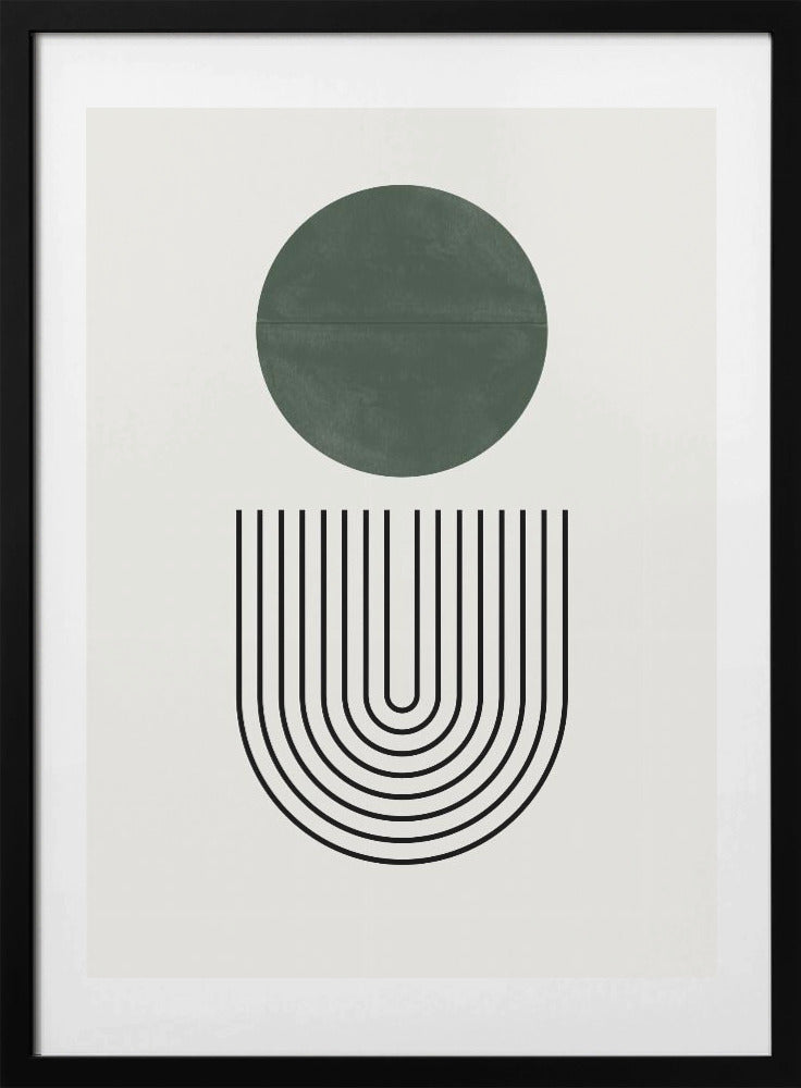 Circle and Lines - Art Print by THE MIUUS STUDIO