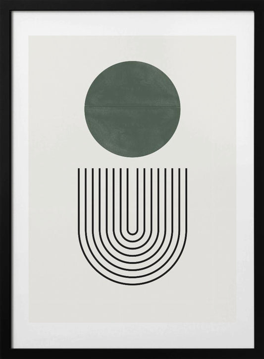 Circle and Lines - Art Print by THE MIUUS STUDIO