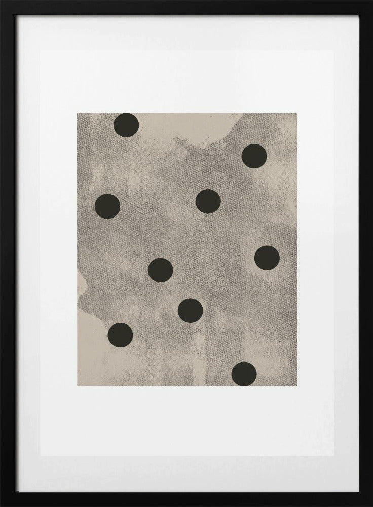 Monochrome Circles - Art Print by THE MIUUS STUDIO