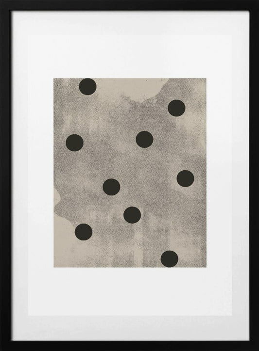 Monochrome Circles - Art Print by THE MIUUS STUDIO