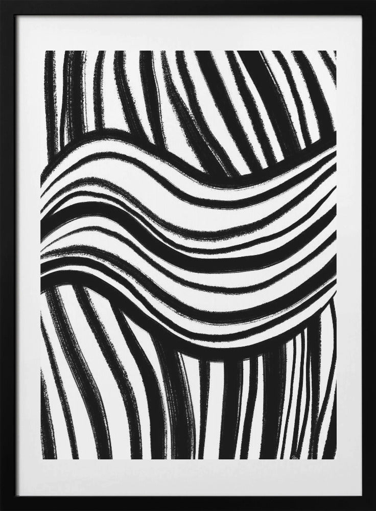 Wave of Stripes - Art Print by Martina