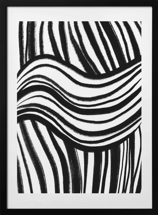 Wave of Stripes - Art Print by Martina
