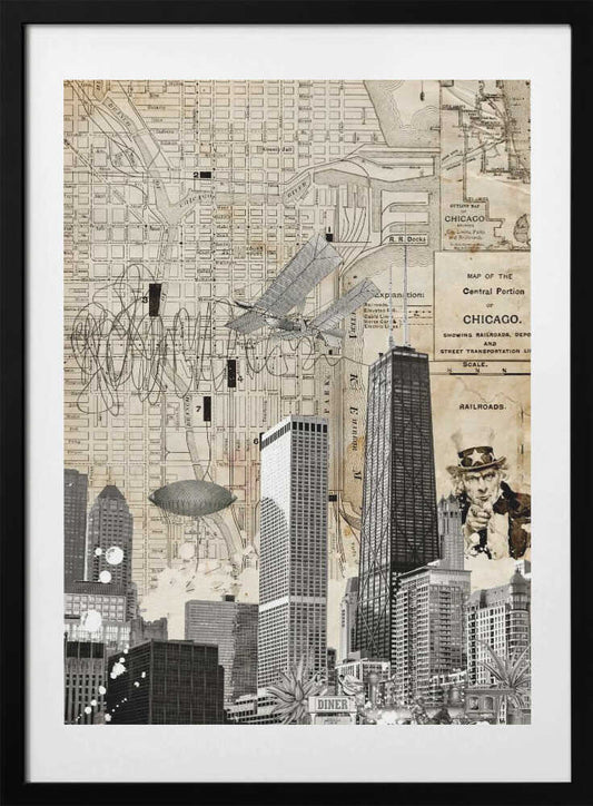 Chicago (City Breaks) - Art Print by Simon Goggin Travel Poster