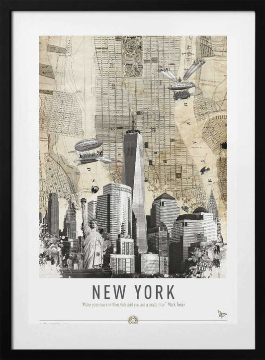 New York (City Breaks) - Art Print by Simon Goggin Travel Poster