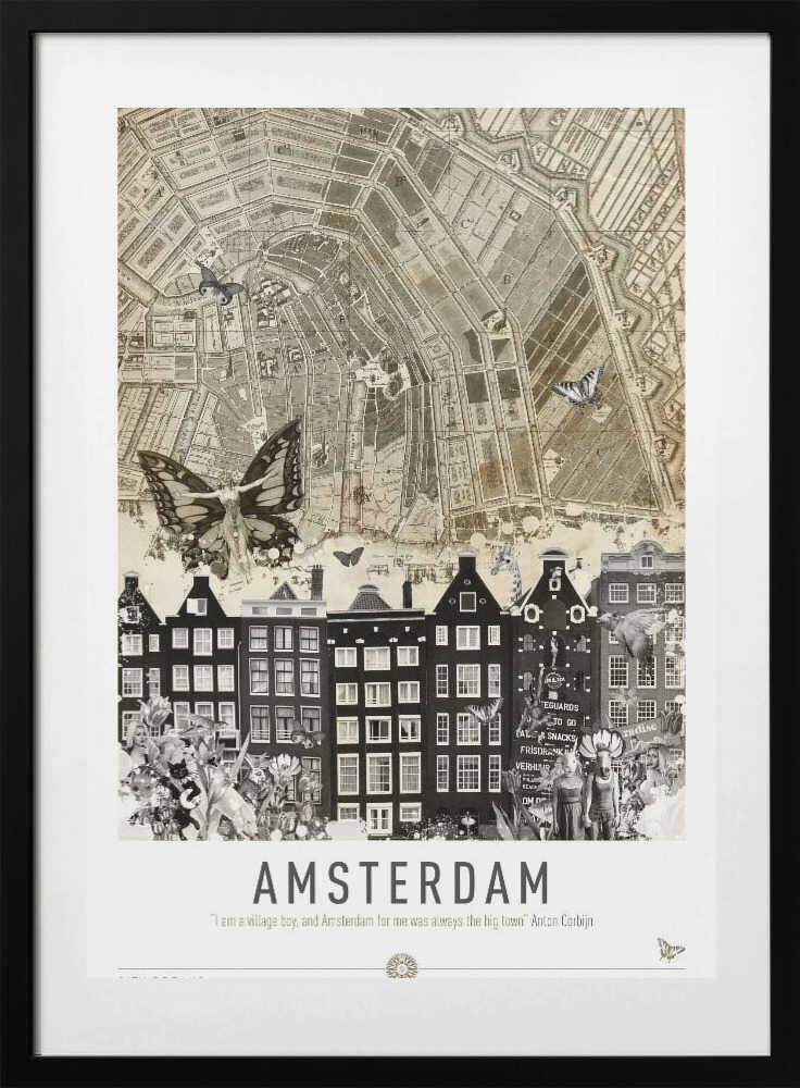 Amsterdam (City Breaks) - Art Print by Simon Goggin Travel Poster