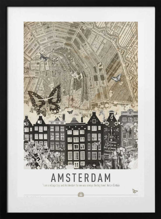 Amsterdam (City Breaks) - Art Print by Simon Goggin Travel Poster