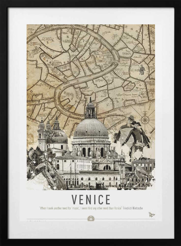 Venice (City Breaks) - Art Print by Simon Goggin Travel Poster