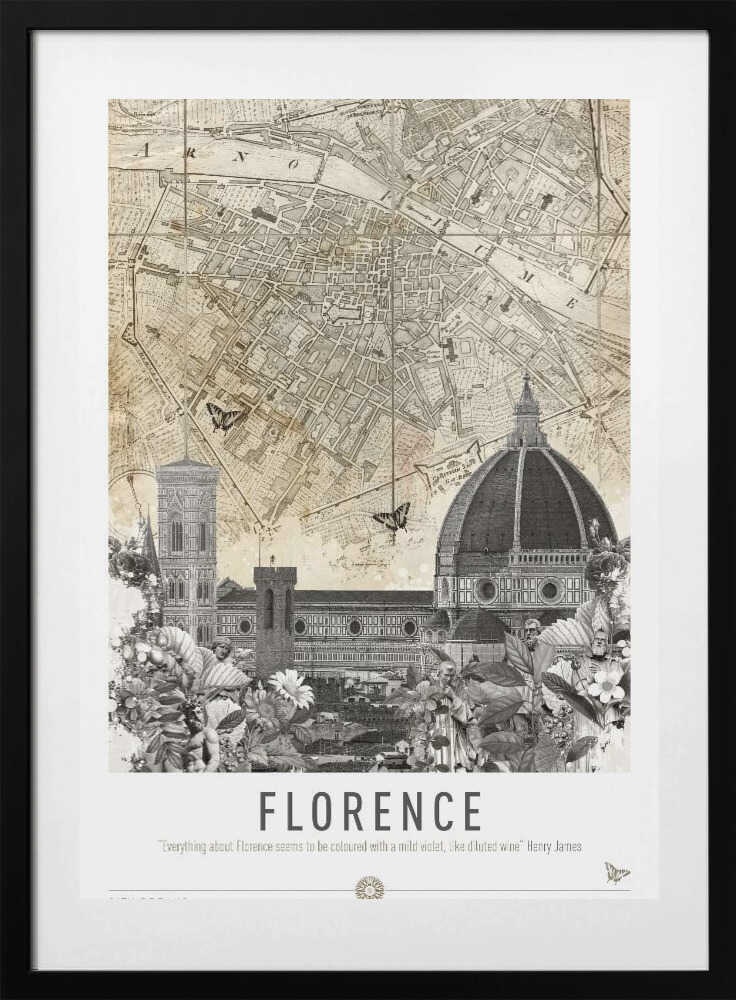 Florence (City Breaks) - Art Print by Simon Goggin Travel Poster