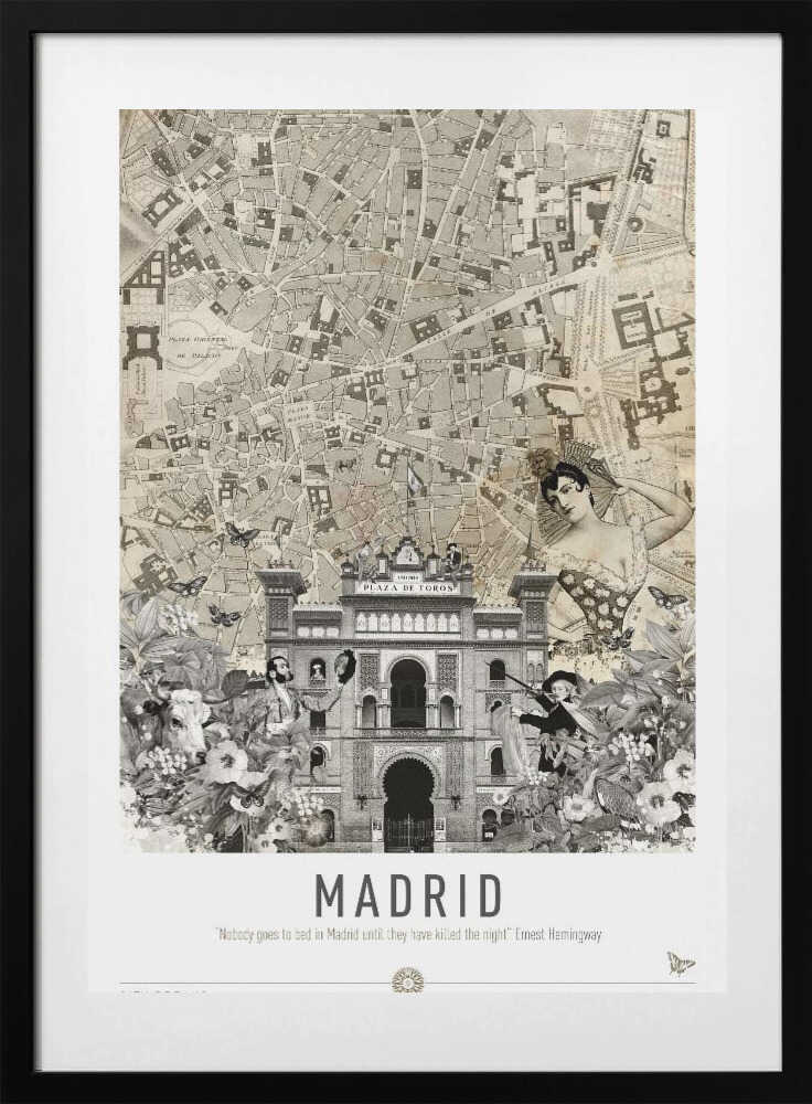 Madrid (City Breaks) - Art Print by Simon Goggin Travel Poster
