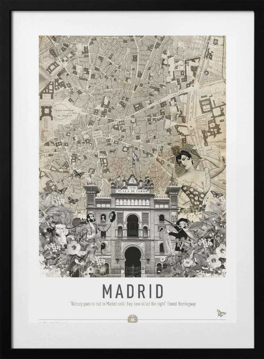 Madrid (City Breaks) - Art Print by Simon Goggin Travel Poster
