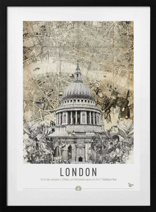 London St Pauls (City Breaks) - Art Print by Simon Goggin Travel Poster