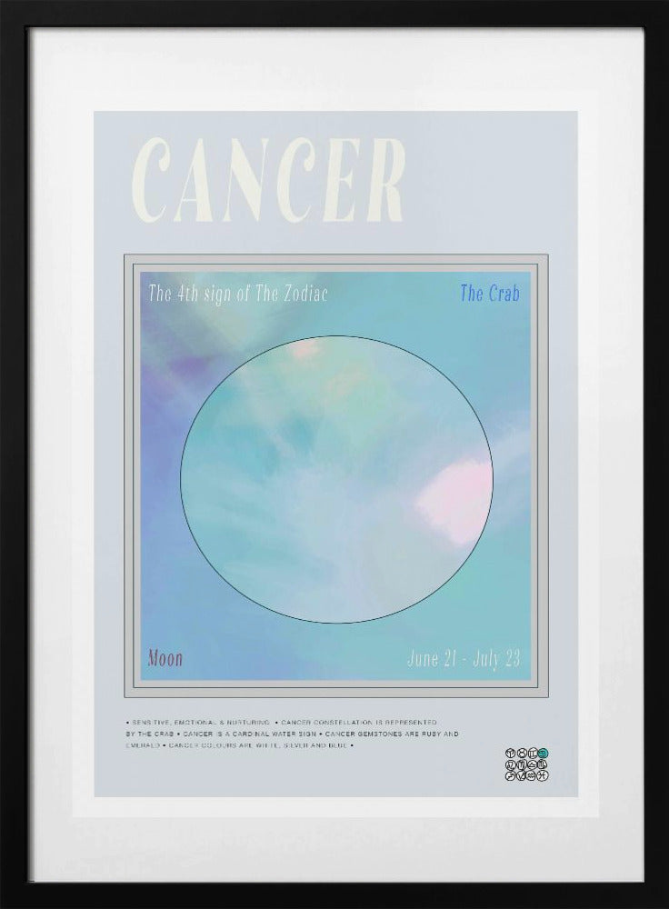 Zodiac Cancer - Art Print by casa cartissi