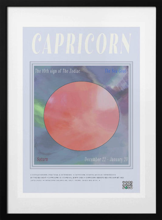 Zodiac Capricorn - Art Print by casa cartissi