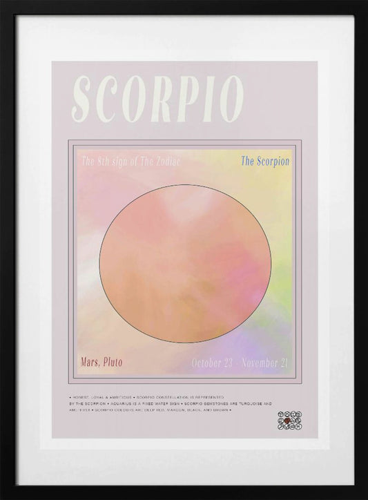 Zodiac Scorpio - Art Print by casa cartissi