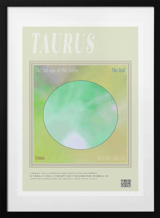 Zodiac Taurus - Art Print by casa cartissi