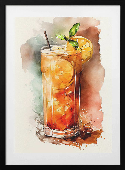 Drinks cocktail - Art Print by Justyna Jaszke