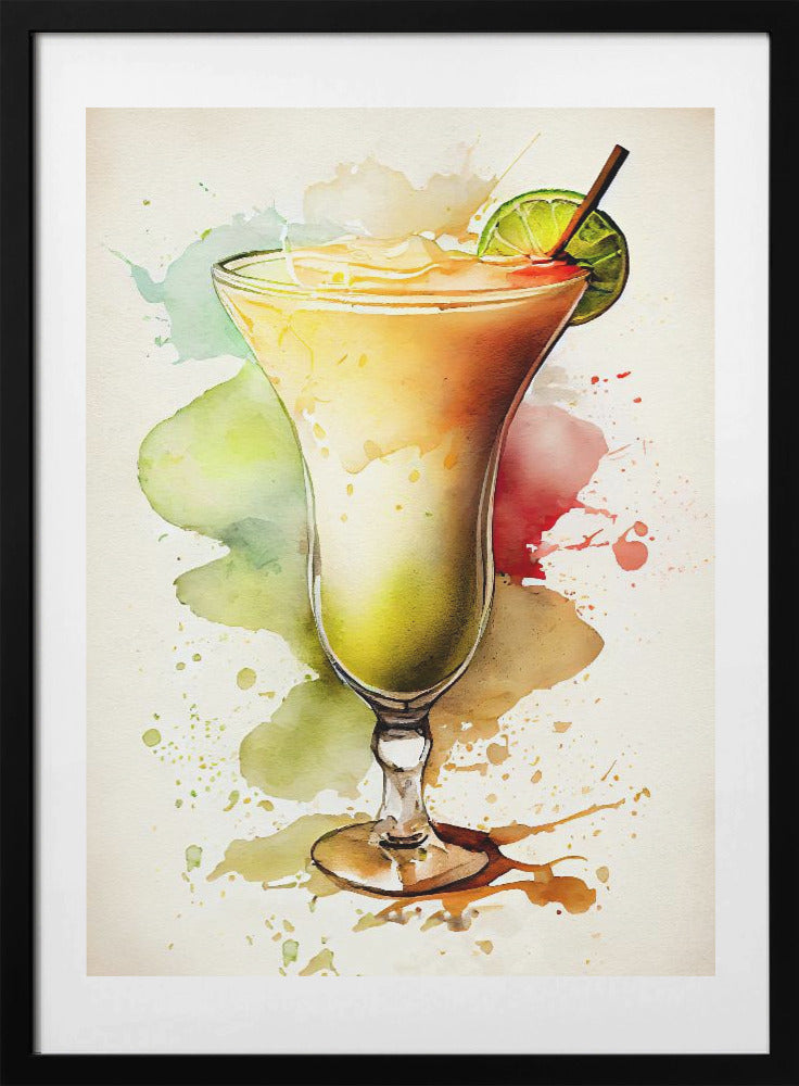 Drinks cocktail - Art Print by Justyna Jaszke