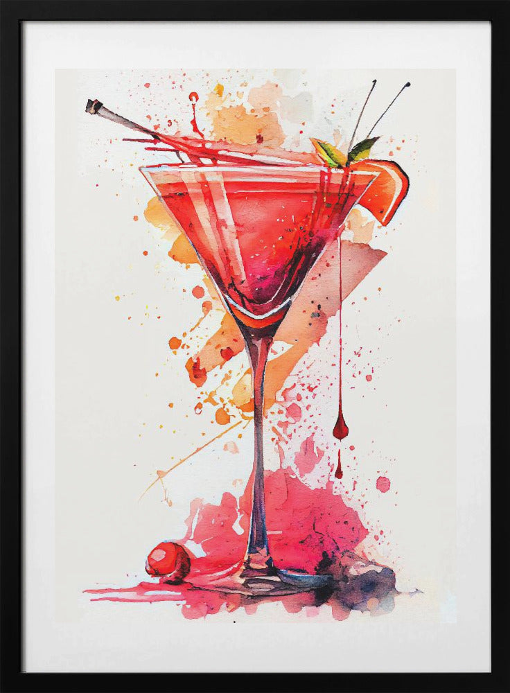 Drinks cocktail - Art Print by Justyna Jaszke
