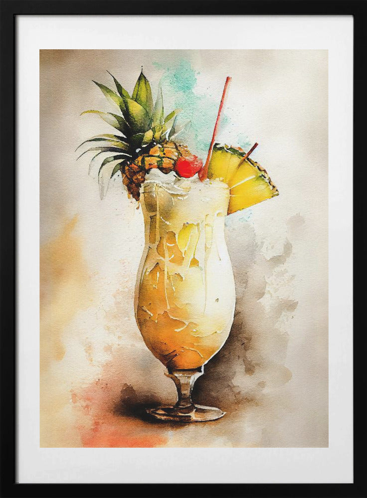 Drinks cocktail - Art Print by Justyna Jaszke