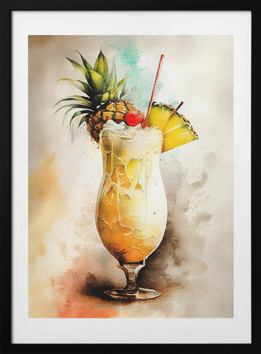 Drinks cocktail - Art Print by Justyna Jaszke
