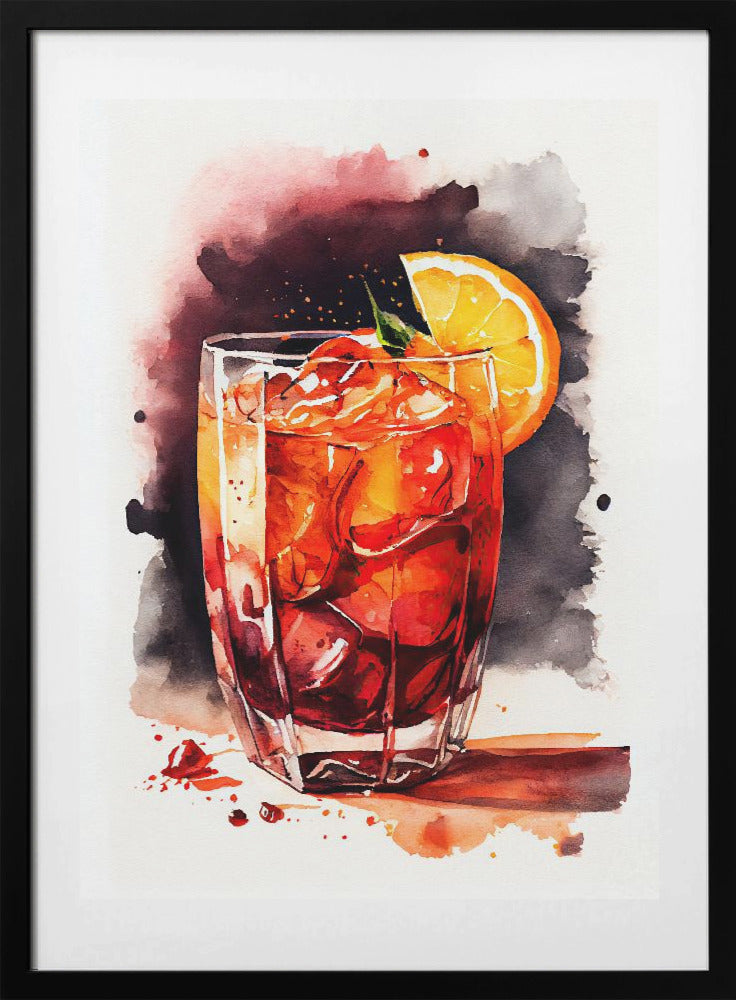 Drinks cocktail - Art Print by Justyna Jaszke