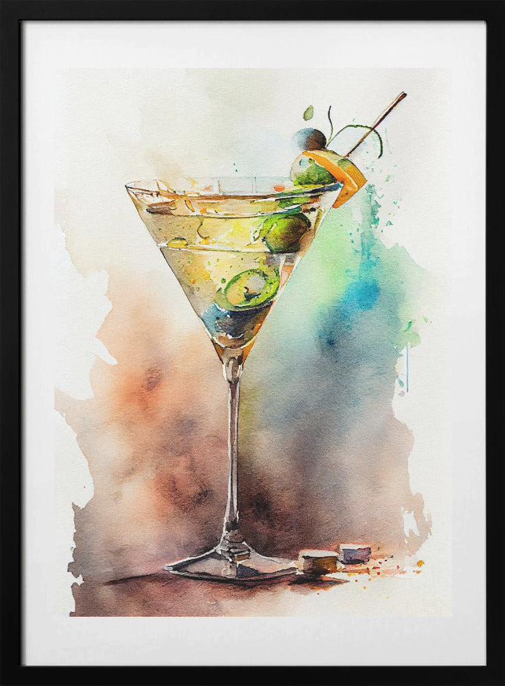 Drinks cocktail - Art Print by Justyna Jaszke