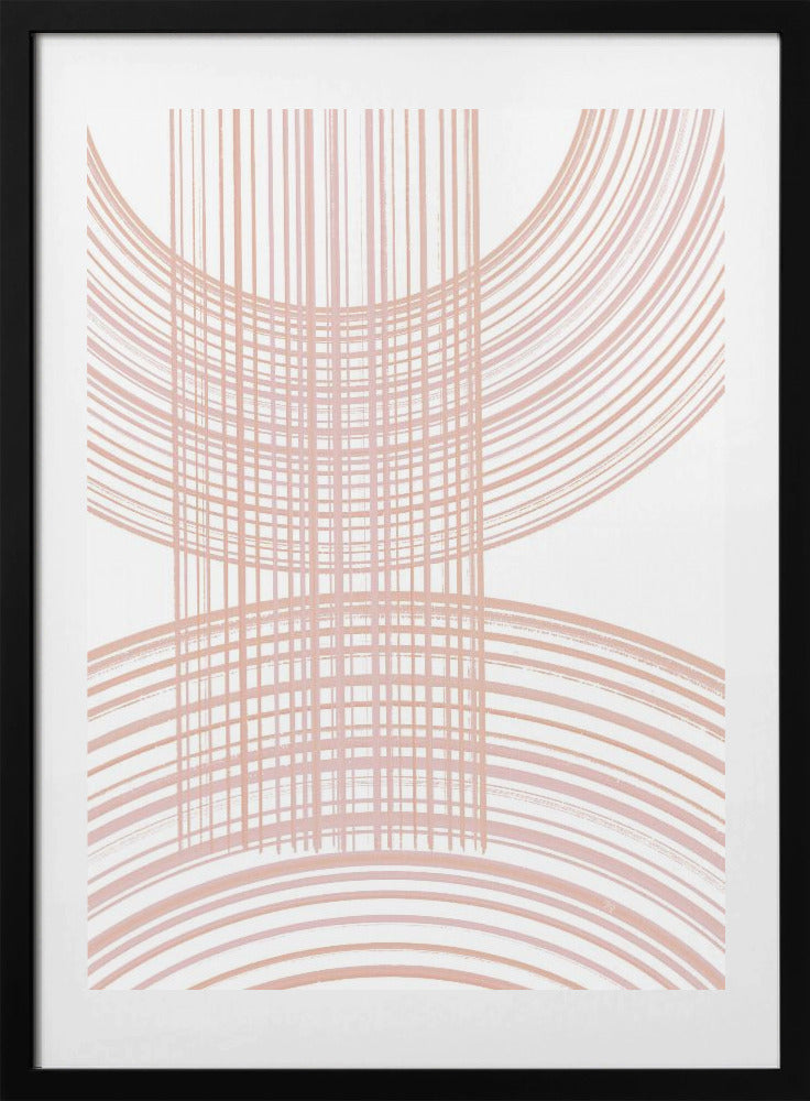 Geometric Patterns With Intersecting Line - Art Print by Martina