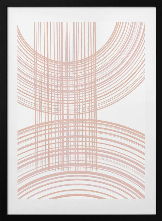 Geometric Patterns With Intersecting Line - Art Print by Martina