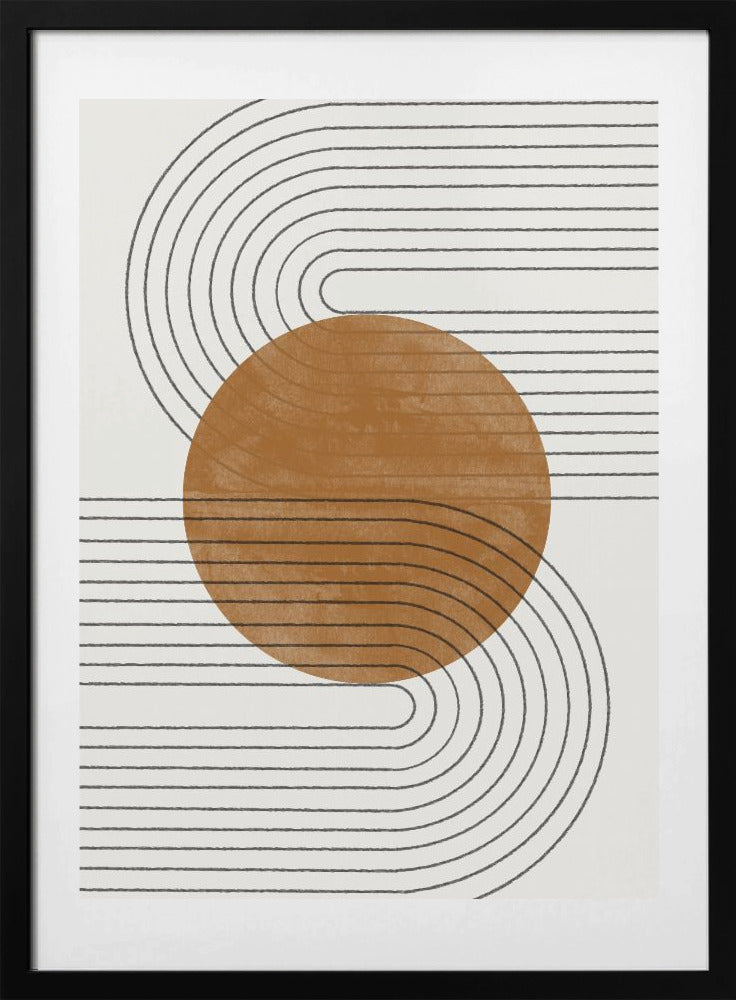 Curved Echoes - Art Print by THE MIUUS STUDIO