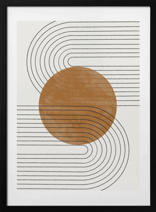 Curved Echoes - Art Print by THE MIUUS STUDIO