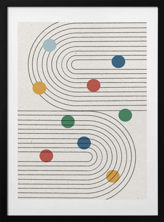 Curved Pathways - Art Print by THE MIUUS STUDIO