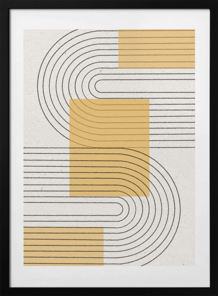 Curved Harmony - Art Print by THE MIUUS STUDIO