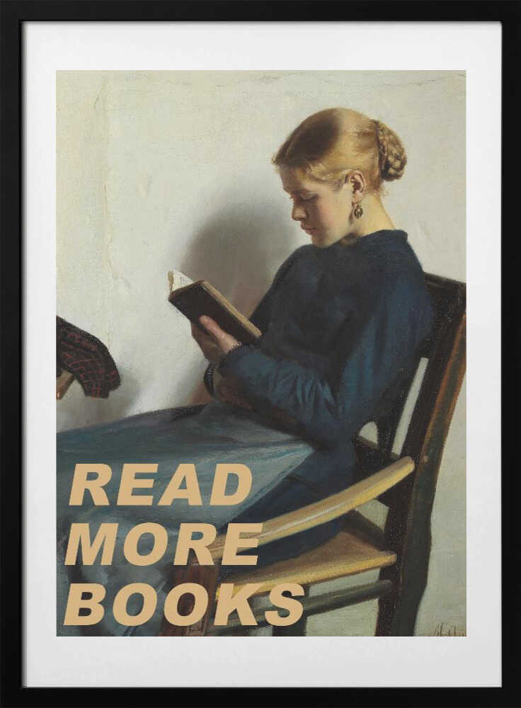 Read More Books - Art Print by The Art Concept
