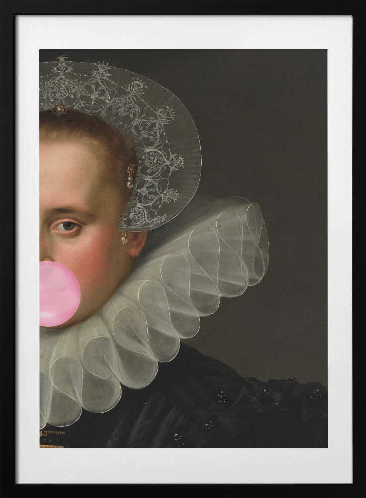 Bubble Gum Queen - Art Print by The Art Concept
